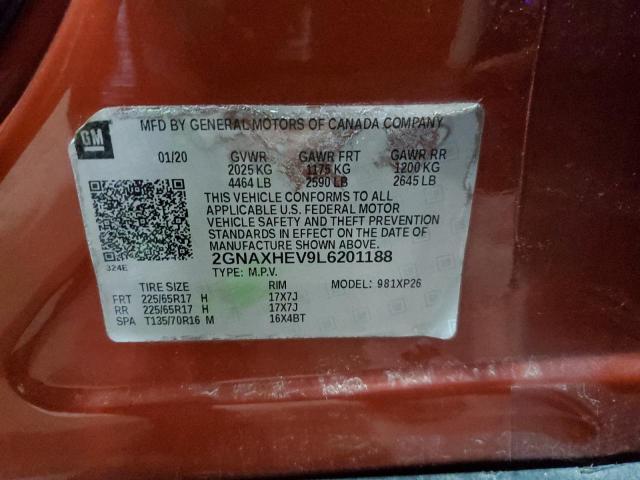 2020 CHEVROLET EQUINOX LS - 2GNAXHEV9L6201188