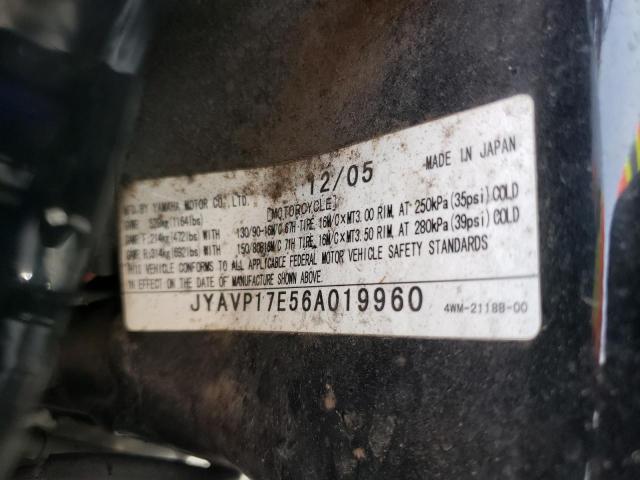 2006 YAMAHA XV1700 A JYAVP17E56A019960