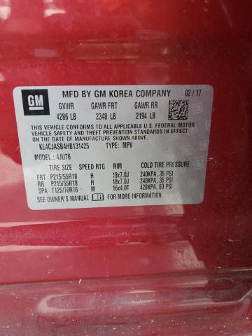 2017 BUICK ENCORE PRE - KL4CJASB4HB131425