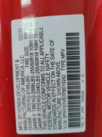2023 HONDA PILOT EXL - 5FNYG1H57PB019242