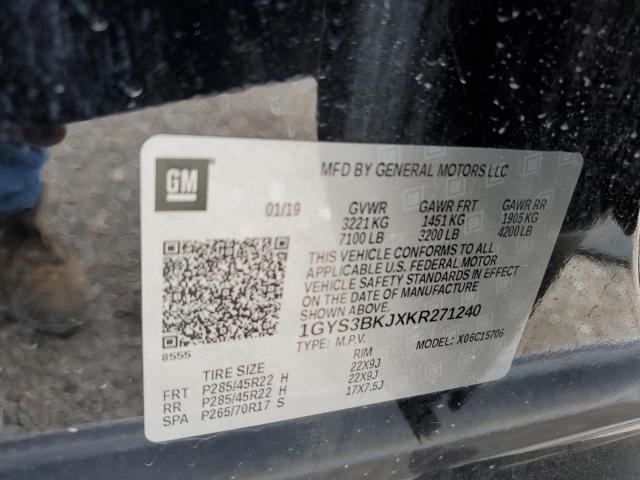 2019 CADILLAC ESCALADE L - 1GYS3BKJXKR271240