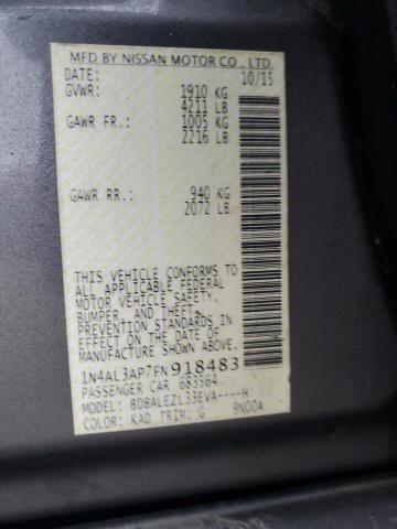 2015 NISSAN ALTIMA 2.5 - 1N4AL3AP7FN918483