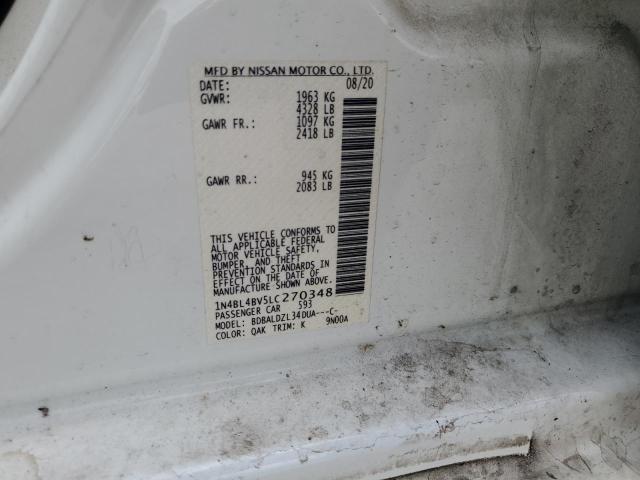 2020 NISSAN ALTIMA S - 1N4BL4BV5LC270348