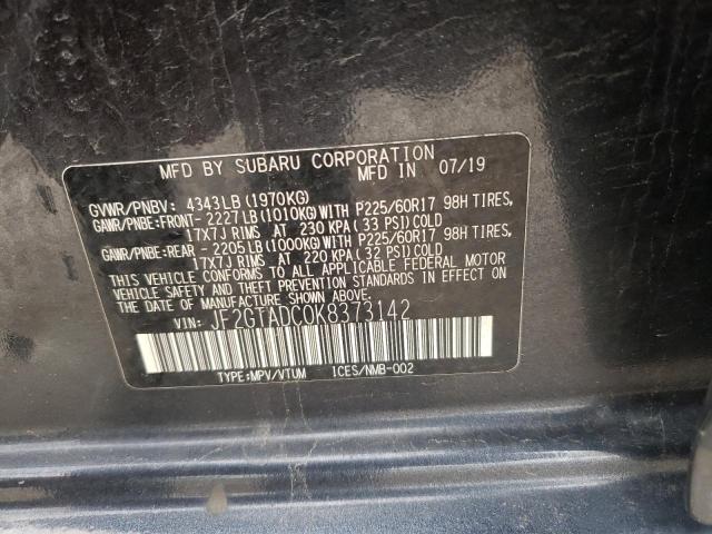2019 SUBARU CROSSTREK - JF2GTADC0K8373142
