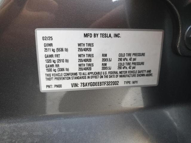 2026 TESLA MODEL Y - 7SAYGDEE8TF322002