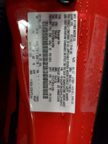 2017 FORD FOCUS SE - 1FADP3K22HL215912