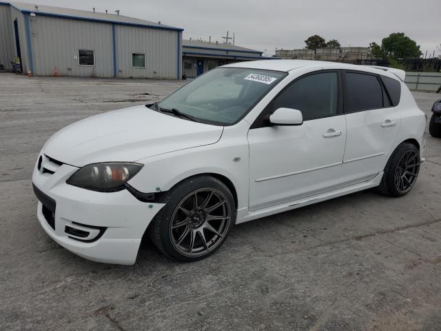 MAZDA SPEED 3 2007 white hatchbac gas JM1BK34L771748449 photo #1
