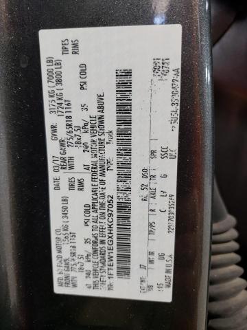 2017 FORD F150 SUPER - 1FTEW1EGXHKC97052