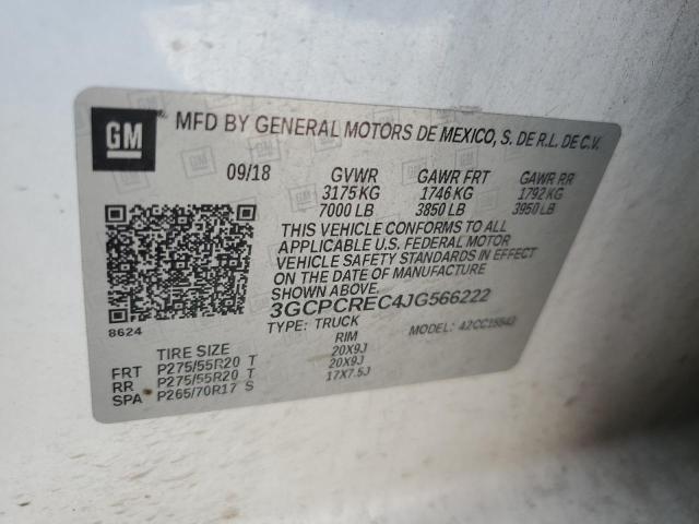 2018 CHEVROLET SILVERADO - 3GCPCREC4JG566222