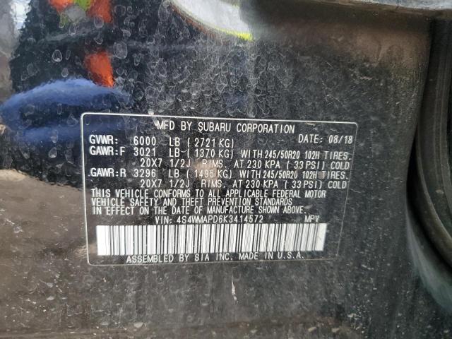 2019 SUBARU ASCENT LIM - 4S4WMAPD6K3414572