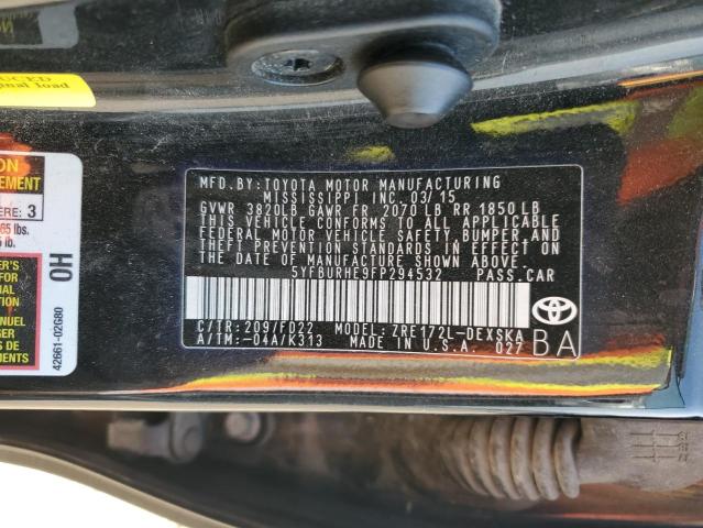 2015 TOYOTA COROLLA L - 5YFBURHE9FP294532