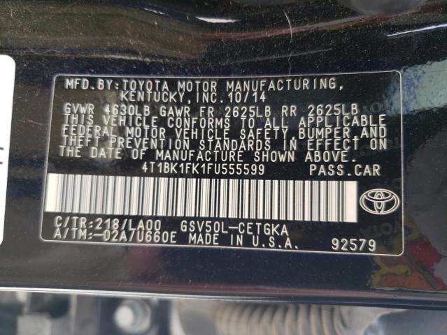 2015 TOYOTA CAMRY XSE - 4T1BK1FK1FU555599
