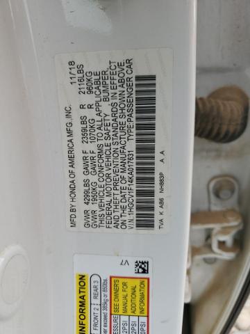 2019 HONDA ACCORD LX - 1HGCV1F14KA017631