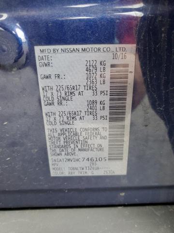 2017 NISSAN ROGUE SV - 5N1AT2MV1HC746105