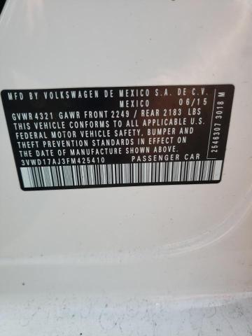2015 VOLKSWAGEN JETTA SE - 3VWD17AJ3FM425410