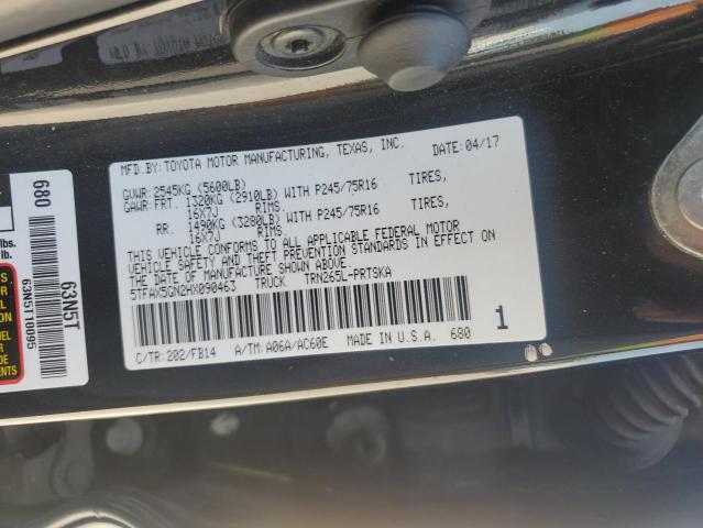 2017 TOYOTA TACOMA DOU - 5TFAX5GN2HX090463