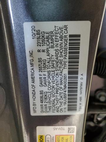2021 ACURA TLX TECHNO 19UUB5F47MA002851