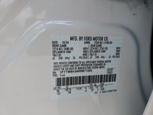 2024 FORD MAVERICK X - 3FTTW8H34RRB71002