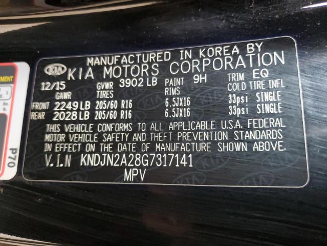 2016 KIA SOUL - KNDJN2A28G7317141