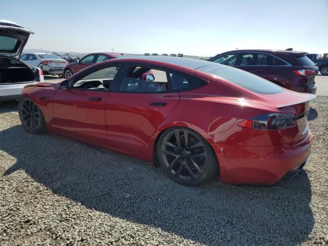 TESLA MODEL S 2021 red  electric 5YJSA1E67MF436781 photo #3