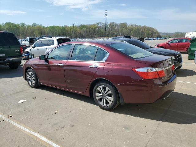 HONDA ACCORD LX 2014 maroon  gas 1HGCR2F3XEA124408 photo #3
