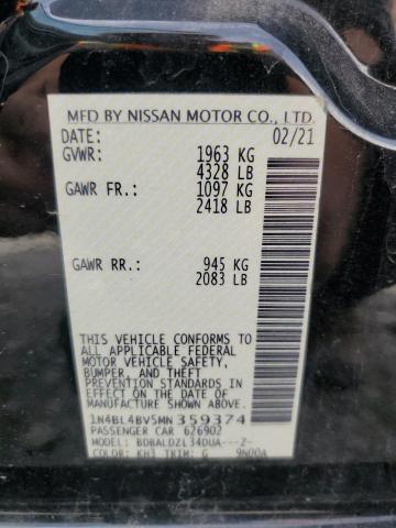 2021 NISSAN ALTIMA S - 1N4BL4BV5MN359374