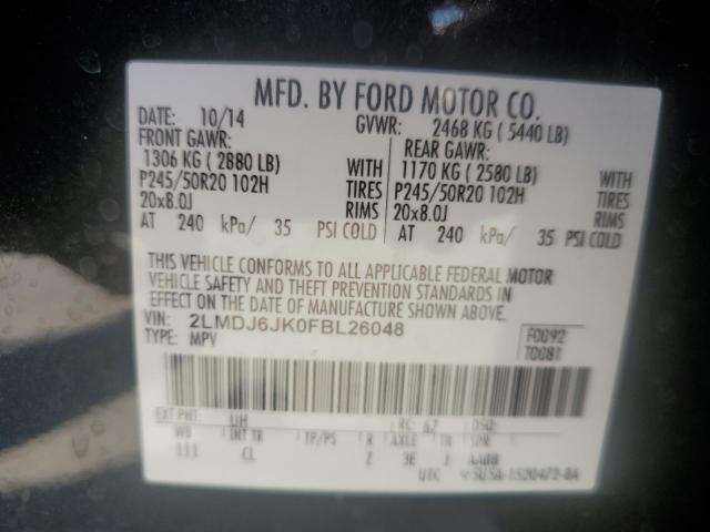 2015 LINCOLN MKX - 2LMDJ6JK0FBL26048