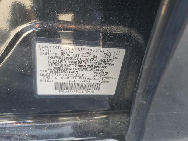 2016 NISSAN SENTRA S - 3N1AB7AP5GL670470