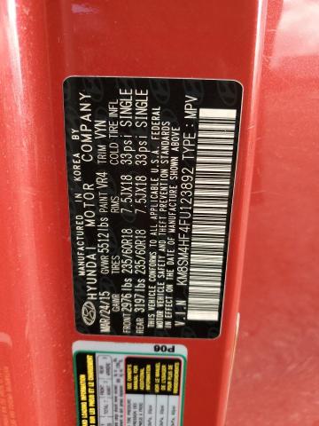 KM8SM4HF4FU123892 2015 HYUNDAI SANTA FE