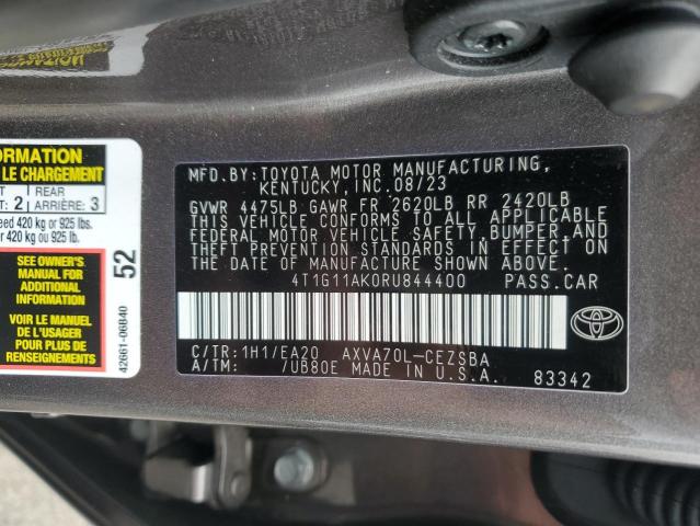 2024 TOYOTA CAMRY SE N 4T1G11AK0RU844400