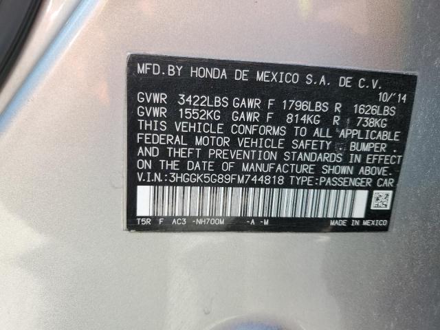 2015 HONDA FIT EX - 3HGGK5G89FM744818