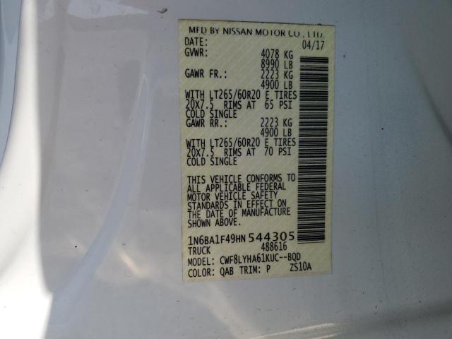 2017 NISSAN TITAN XD S - 1N6BA1F49HN544305