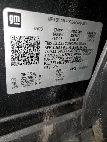 2024 CHEVROLET TRAX 1LT - KL77LHE28RC046411