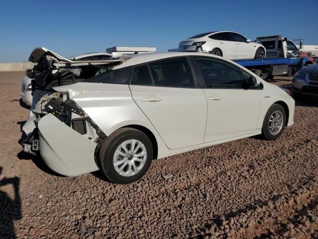TOYOTA PRIUS 2019 white  hybrid engine JTDKARFU0K3085153 photo #4