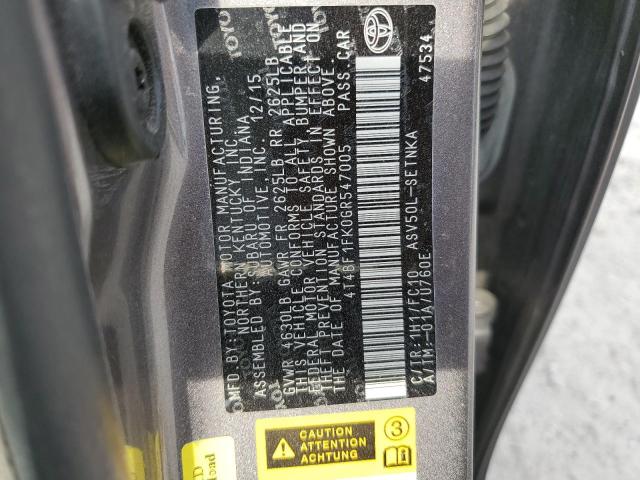 2016 TOYOTA CAMRY LE - 4T4BF1FK0GR547005