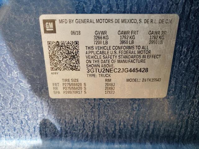 2018 GMC SIERRA K15 - 3GTU2NEC2JG445428