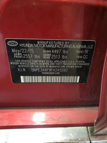 2015 HYUNDAI SONATA SPO - 5NPE34AF9FH245592