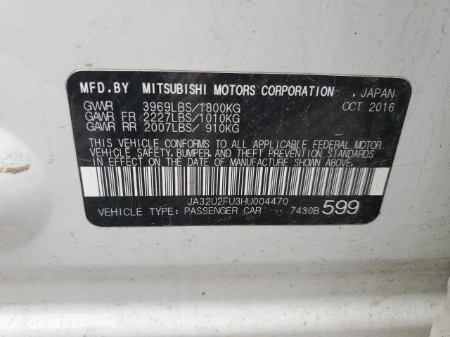 2017 MITSUBISHI LANCER ES JA32U2FU3HU004470