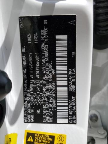 2015 TOYOTA HIGHLANDER - 5TDZKRFHXFS090881