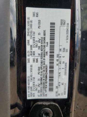 2021 FORD F150 SUPER - 1FTEX1EP8MKD40651