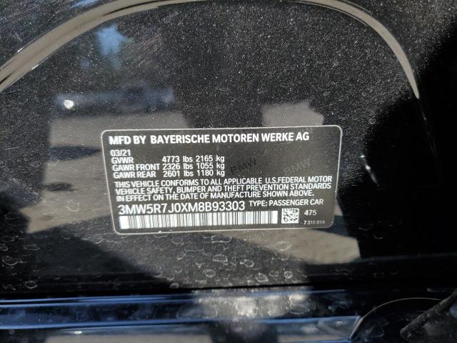 2021 BMW 330XI - 3MW5R7J0XM8B93303