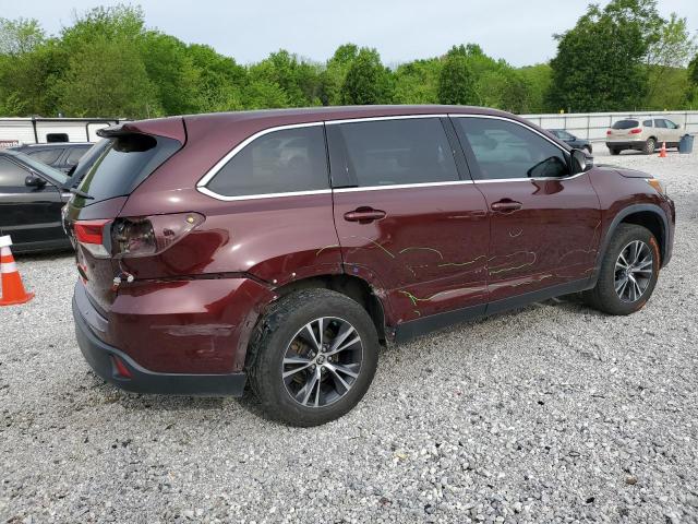 Vin: 5tdzzrfh1ks366192, lot: 53969055, toyota highlander le 20193