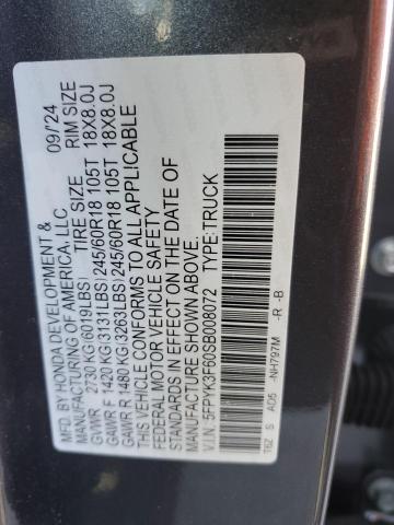 2025 HONDA RIDGELINE - 5FPYK3F60SB008072