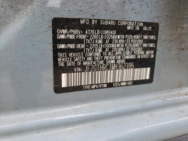 2021 SUBARU CROSSTREK - JF2GTHRC1MH362395