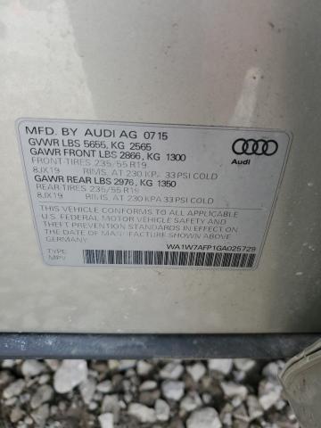 2016 AUDI Q5 PRESTIG - WA1W7AFP1GA025729