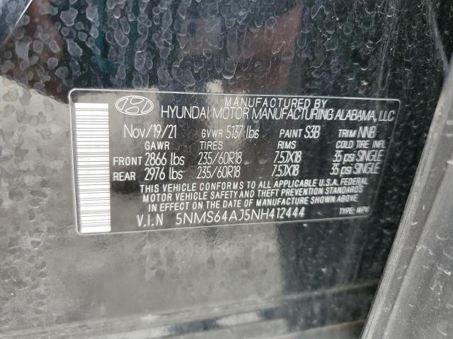 2022 HYUNDAI SANTA FE S - 5NMS64AJ5NH412444