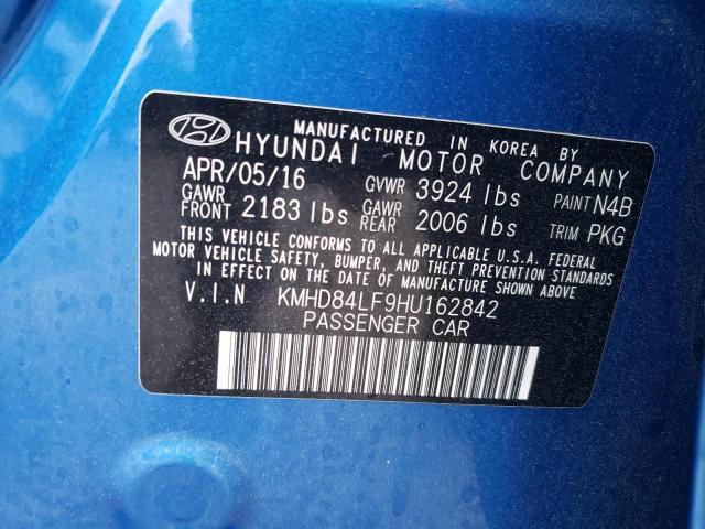 2017 HYUNDAI ELANTRA SE - KMHD84LF9HU162842