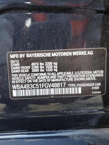 2015 BMW 435 XI GRA WBA4B3C51FGV48817