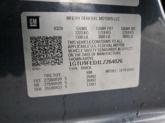 2020 GMC SIERRA K15 - 1GTU9FED1LZ264026