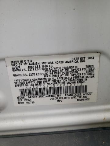 2015 MITSUBISHI OUTLANDER - 4A4AR3AU9FE012472